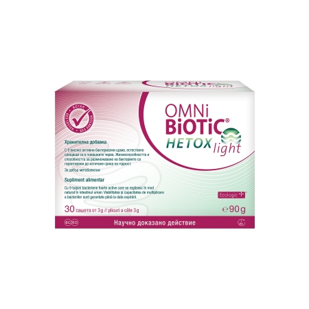 Omni Biotic Hetox Light, 30 plicuri, Institut Allergosan