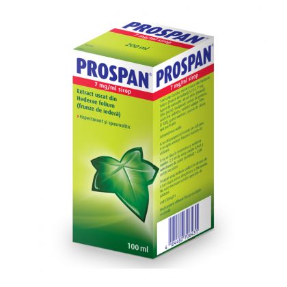 Prospan sirop 100 ml - Tratament natural antitusiv, expectorant, bronhodilataror, antiinflamator