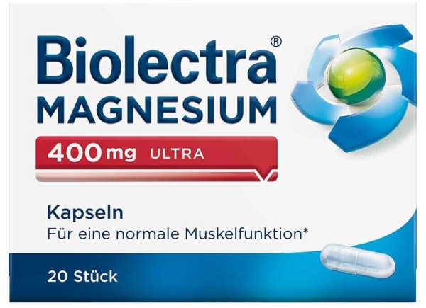 Biolectra Magnesium 400 mg Ultra, 20 capsule, Hermes