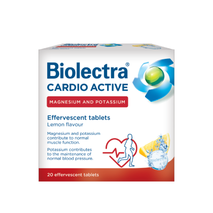 Biolectra Cardio Active, 20 tablete efervescente