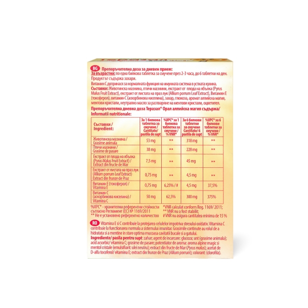 Therasal Oral ALPINE MAGIC x 18 pastile de supt