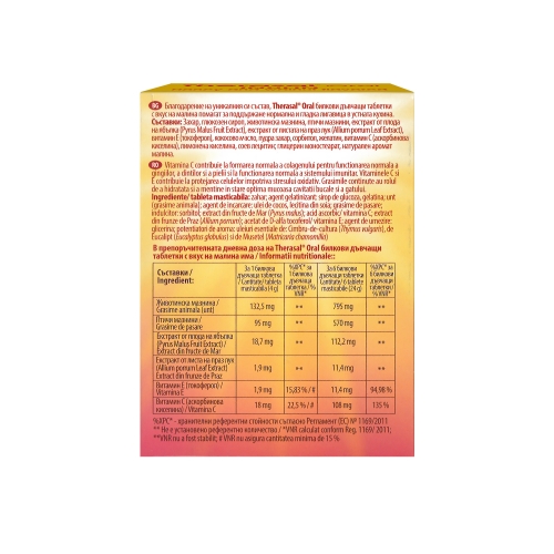Therasal Raspberry x 12 tablete masticabile